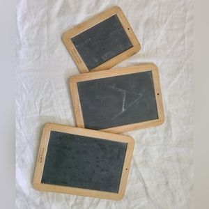 Lot of vintage slate chalkboards